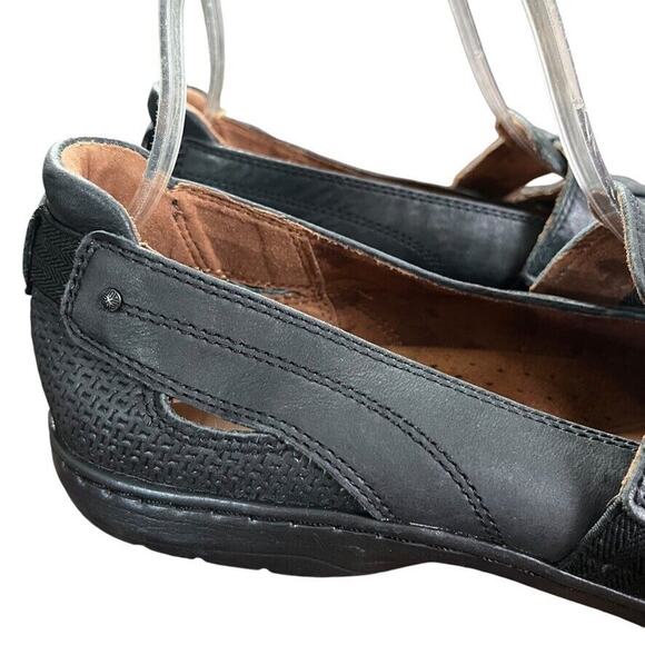 Cobb Hill Womens Womens Black Leather Loafers Flats Comfort Shoes Round Toe 10 - Picture 14 of 16